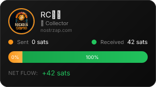 NostrZap stats badge
