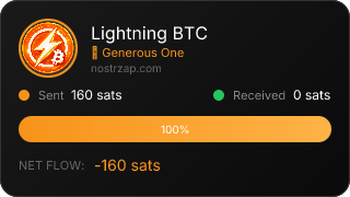 NostrZap stats badge