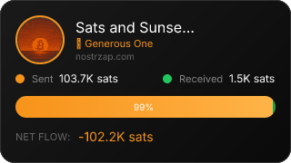 NostrZap Stats