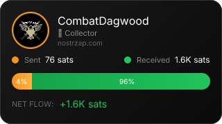 NostrZap stats badge