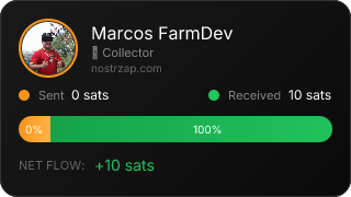 NostrZap stats badge