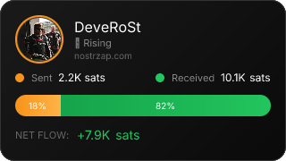 NostrZap Stats