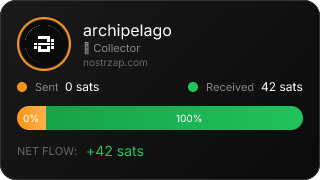 NostrZap stats badge