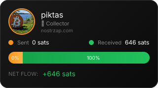 NostrZap stats badge