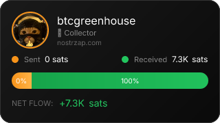 NostrZap stats badge