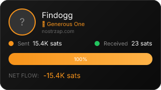 NostrZap stats badge