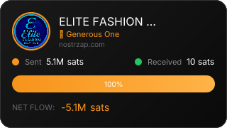 NostrZap stats badge
