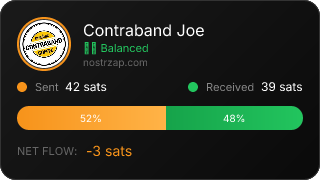 NostrZap stats badge