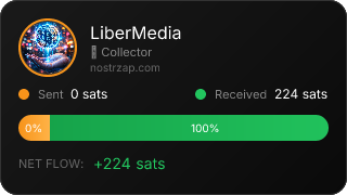 NostrZap stats badge