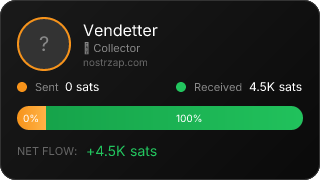 NostrZap stats badge