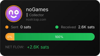NostrZap stats badge