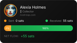 NostrZap stats badge