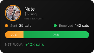 NostrZap Stats