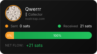 NostrZap stats badge