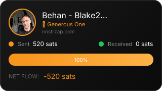NostrZap stats badge