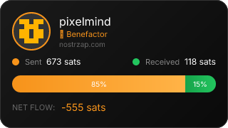 NostrZap stats badge