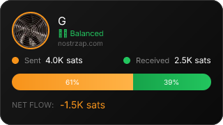 NostrZap Stats