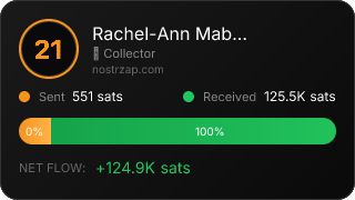 NostrZap stats badge