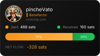 NostrZap stats badge