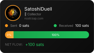 NostrZap stats badge