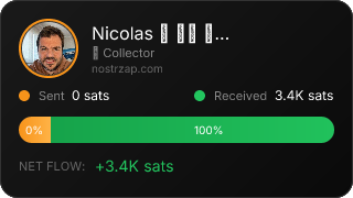 NostrZap stats badge