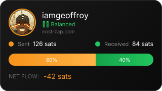 NostrZap stats badge