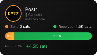 NostrZap stats badge