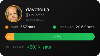 NostrZap stats badge