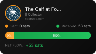 NostrZap stats badge
