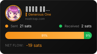 NostrZap stats badge