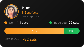 NostrZap stats badge