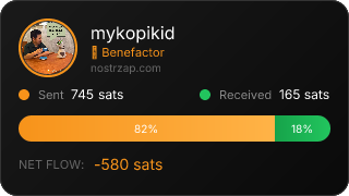 NostrZap stats badge