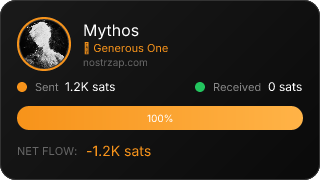 NostrZap stats badge