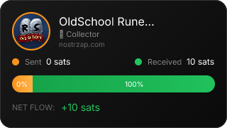 NostrZap stats badge