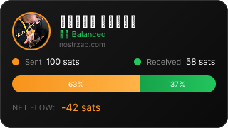 NostrZap stats badge