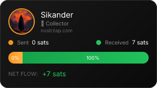 NostrZap stats badge