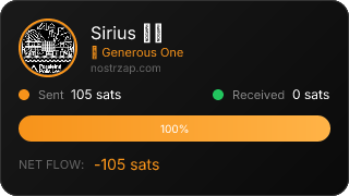 NostrZap stats badge
