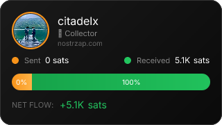 NostrZap stats badge