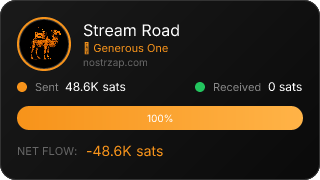 NostrZap stats badge