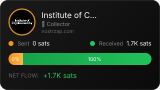 NostrZap stats badge
