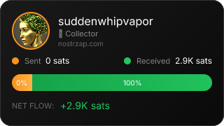 NostrZap stats badge