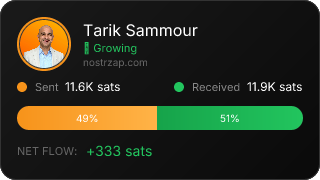 NostrZap stats badge