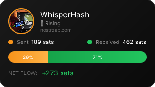 NostrZap Stats