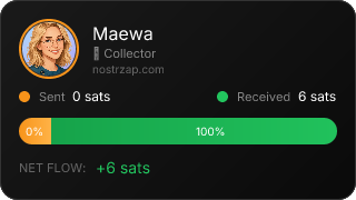 NostrZap stats badge