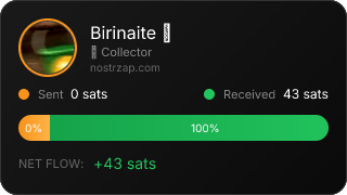 NostrZap stats badge