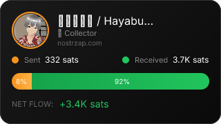 NostrZap stats badge