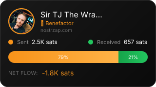 NostrZap stats badge