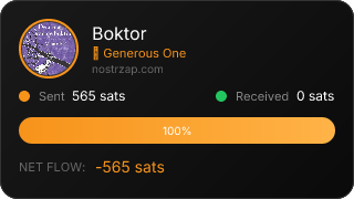 NostrZap stats badge
