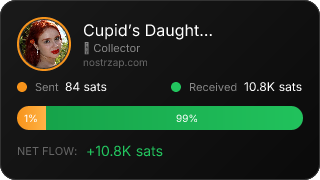 NostrZap stats badge