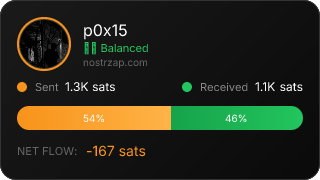 NostrZap Stats